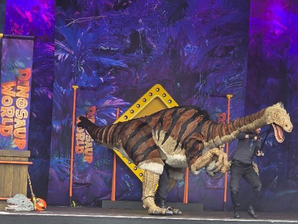 Large dinosaur puppet