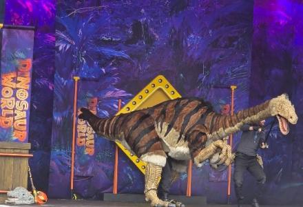 Large dinosaur puppet